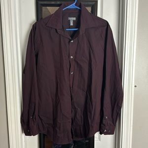 2019 Van Heusen Burgundy striped shirt